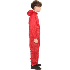 Girls Boys Raincoat Kids Puddle Suit All in One Waterproof Hooded Rainsuit