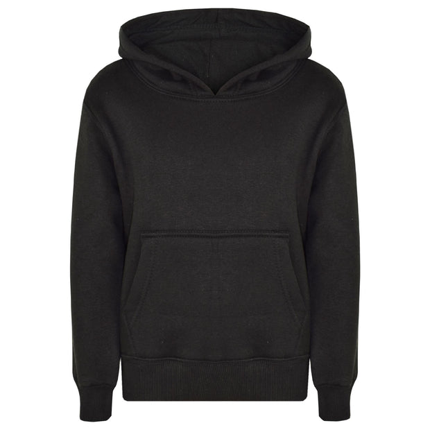 A2Z 4 Kids Girls Boys Sweat Shirt Tops Designer's Casual Plain Black Pullover Sweatshirt Fleece Hooded Jumper Coats New Age 2 3 4 5 6 7 8 9 10 11 12 13 Years