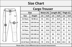 A2Z 4 Kids Boys Active Cargo Trousers Drawstring Casual Trouser Lightweight Pant