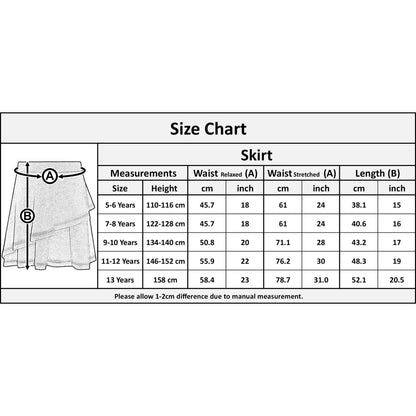 A2Z 4 Kids® Girls Skirt Kids Plain Color Fashion Dance Double Layer Party Skirts New Age 5 6 7 8 9 10 11 12 13 Years