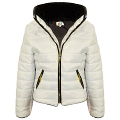 A2Z 4 Kids Girls Jacket Kids Stylish Padded Silver Puffer Bubble Fur Collar Quilted Warm Thick Coat Jackets Age 3 4 5 6 7 8 9 10 11 12 13 Years