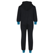 A2Z 4 Kids Girls Boys Blue Contrast Fleece Onesie All In One Jumsuit Playsuit Nightwear New Age 2 3 4 5 6 7 8 9 10 11 12._13 Years