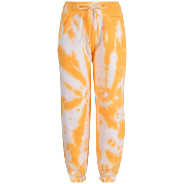 A2Z 4 Kids Tie Dye Print Mustard Tracksuit Cropped Hoodie with Jogger Sweatpants Gym Sportswear Activewear Cord Set for Girls Children Age 5-6, 7-8, 9-10, 11-12 and 13 years