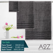 Luxurious 10 Piece Towel Bale Set 2x Bath Towels (66x118cm) 4x Soft and Absorbent Hand Towels (51x81cm) and 4x Cozy Face Towels (30x30cm) 500 GSM 100% Cotton Towels Available in 1 Pack adn 2 Pack Options - A2Z 4 Kids