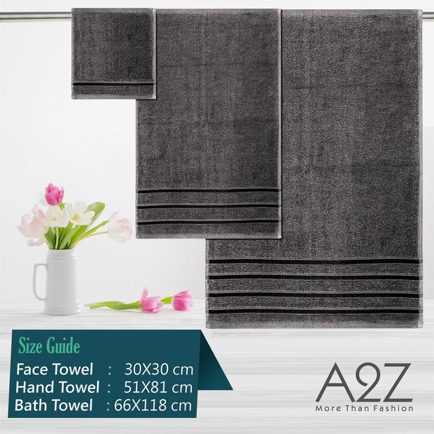 Luxurious 10 Piece Towel Bale Set 2x Bath Towels (66x118cm) 4x Soft and Absorbent Hand Towels (51x81cm) and 4x Cozy Face Towels (30x30cm) 500 GSM 100% Cotton Towels Available in 1 Pack adn 2 Pack Options - A2Z 4 Kids