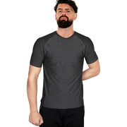 A2Z Mens Marl Round Neck T-Shirt HNL Projection Printed Short Sleeves T Shirt