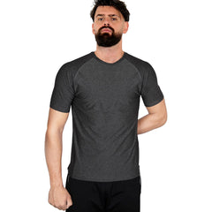 A2Z Mens Marl Round Neck T-Shirt HNL Projection Printed Short Sleeves T Shirt