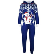 A2Z 4 Kids Girls Boys Novelty Christmas Snowman Print Fleece Onesie All In One Jumpsuit Attire Age 5-13 Years