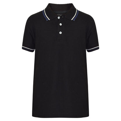 Kids Boys Girls Polo T Shirt Designer Plain Color School T-Shirts PE Top 3-13 Yr