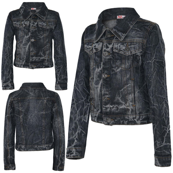 A2Z 4 Kids Girls Denim Jackets Tie Dye Faded Jeans Fashion�Coat�5-13�Years