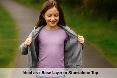 A2Z 4 Kids Girls Plain Long Sleeve T Shirt Soft Feel PE School Activewear Shirts