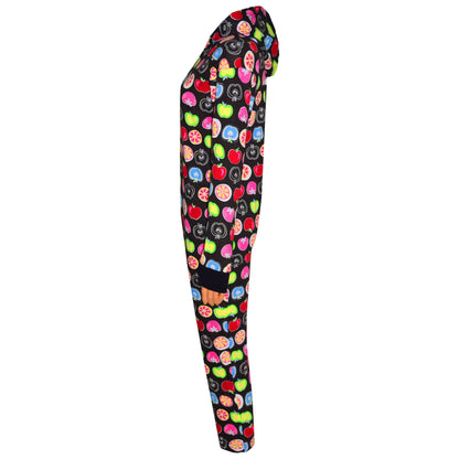 Kids Girls Boys Fruit Print Adorable Comfy Costume A2Z Onesie One Piece Pyjamas
