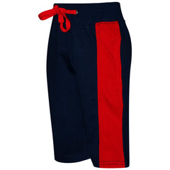 Kids Boys T Shirt Shorts 100% Cotton Contrast Panel Top Summer Short Set 5-13 Yr