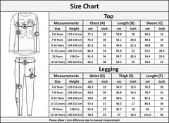 A2Z 4 Kids Girls Top Kids Brooklyn Print Grey Trendy Long Sleeves Contrast T Shirt Tops & Fashion Legging Set For Girls Age 5 6 7 8 9 10 11 12 13 & 14 Years