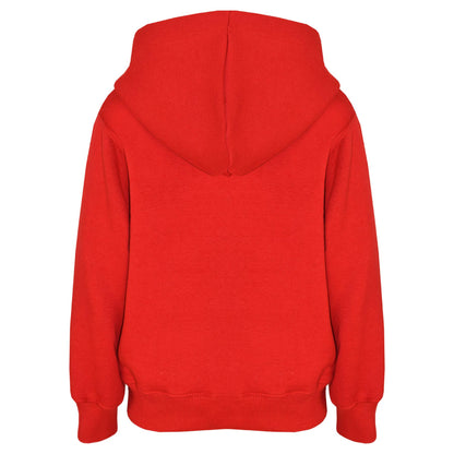 A2Z 4 Kids Girls Boys Unisex Plain Red Tracksuit Hooded Sweat Hoodie & Bottom Jog Suit Joggers Age 5 6 7 8 9 10 11 12 13 Years
