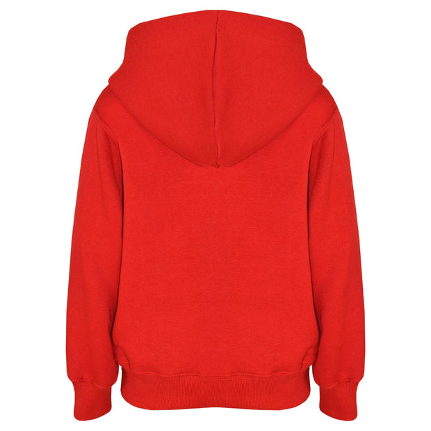 A2Z 4 Kids Girls Boys Unisex Plain Red Tracksuit Hooded Sweat Hoodie & Bottom Jog Suit Joggers Age 5 6 7 8 9 10 11 12 13 Years