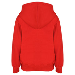 A2Z 4 Kids Girls Boys Unisex Plain Red Tracksuit Hooded Sweat Hoodie & Bottom Jog Suit Joggers Age 5 6 7 8 9 10 11 12 13 Years
