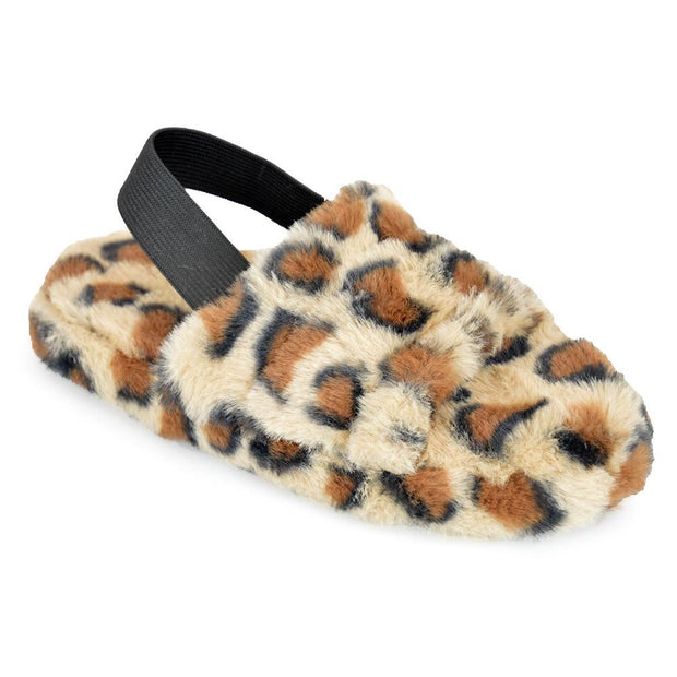 A2Z 4 Kids Girl Boys Fuzzy Slippers Faux Fur Quilted Sliders Backstrap Sliders