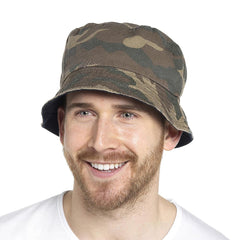 Mens Bucket Hat Summer Foldable Cotton Sun Hat UV Protection Fisherman Hiking