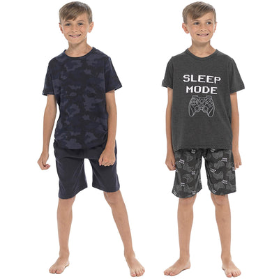 A2Z 4 Kids Boys Short Sleeve Jersey Cotton Short Pyjamas Nightwear Set 5-13