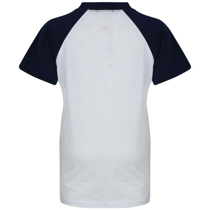 Kids Raglan Style Pyjamas Navy Contrast T Shirt Shorts Girls Boys 5-13 - A2Z 4 Kids