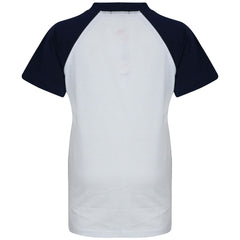 Kids Raglan Style Pyjamas Navy Contrast T Shirt Shorts Girls Boys 5-13 - A2Z 4 Kids