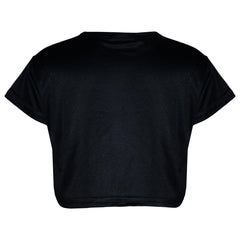 A2Z 4 Kids Girls Short Sleeves Crop Top Star Soft Feel Breathable Crop Top