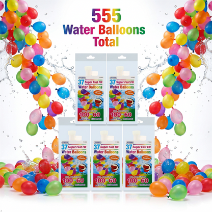 A2Z Super Fast Fill Water Balloons with Tap Adaptor 37, 111 and 555 PCS