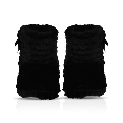 Ladies Slipper Cozy Memory Foam Bootie Novelty Warm Winter Knitted Ankle Boot