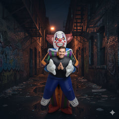 A2Z Adults Mens Ladies Inflatable Clown Halloween Costume Funny Fancy Dress