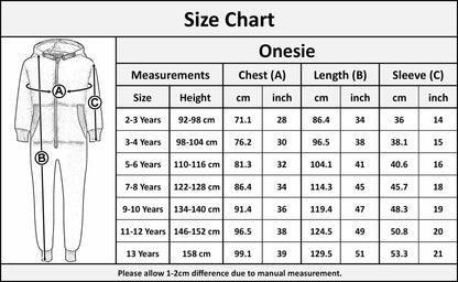 Kids Girls Boys A2Z Onesie One Piece Fleece Camouflage Print All In One Jumpsuit