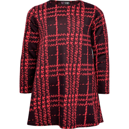 Kids Girls Swing Dress Long Sleeve Tartan Flared Party Summer Dresses 5-13 Yr