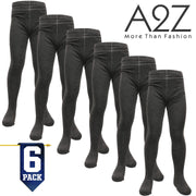 Kids Girls Cotton Rich Uniform School Tights Pack Of 6 Warm Thick Schoolwear - A2Z 4 Kids