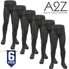 Kids Girls Cotton Rich Uniform School Tights Pack Of 6 Warm Thick Schoolwear