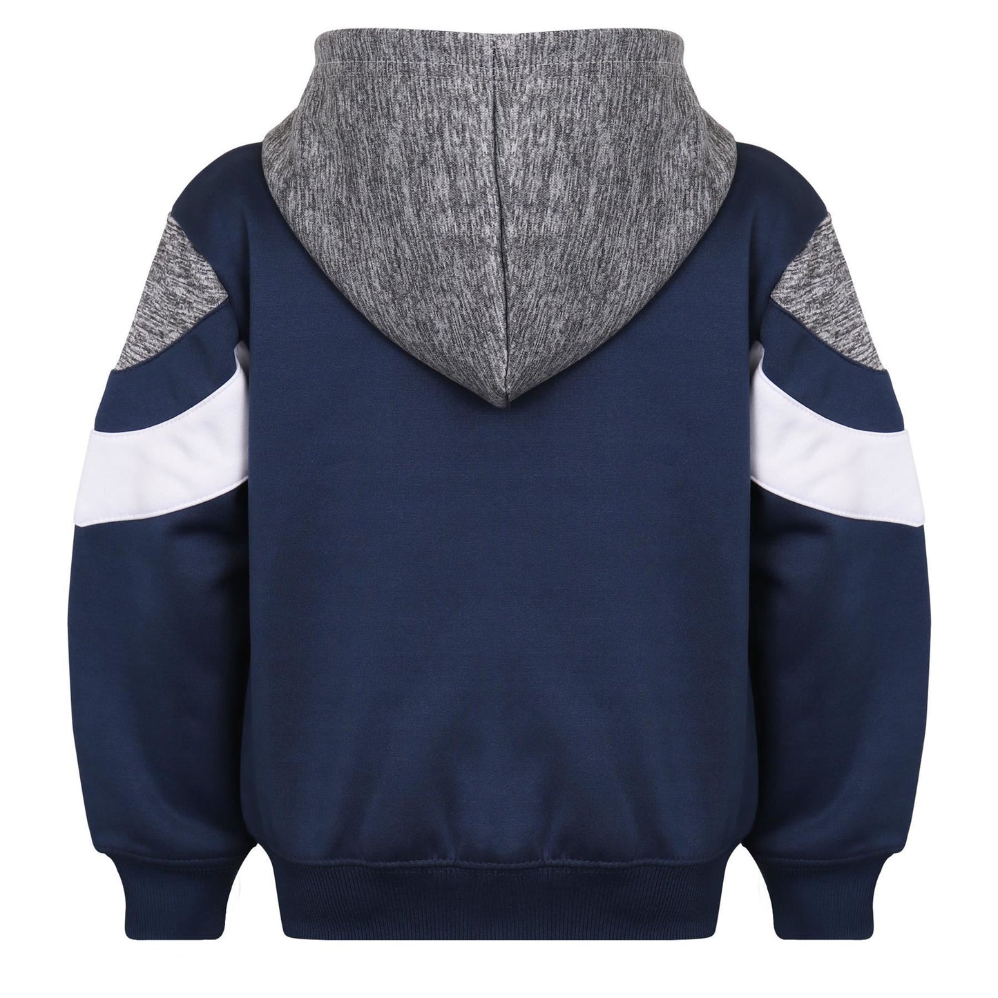 A2Z 4 Kids Girls Boys Unisex Tracksuit Designer's Contrast Panelled Fleece Navy Hooded Zip Up Hoodie & Trouser Gym Wear Jogging Suit Joggers Age 5 6 7 8 9 10 11 12 13 Years