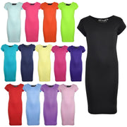 A2Z 4 Kids Girls Bodycon Plain Midi Dress Party Outfit Casual Dress For Children - A2Z 4 Kids