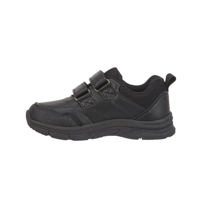 Kids Phantom Boys School Shoes Twin Touch Fastening Black School Uniform Shoes