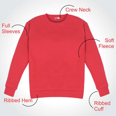 Kids Girls Boys Sweatshirt  Plain Crew Round Neck Uniform  Age 2-13 Years