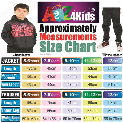 Kids Boys Girls Tracksuit Camouflage Panelled Hooded Top & Bottom Jogging Suits