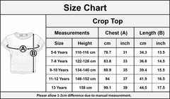 Kids Girls Crop Top #DAB Stylish Floss Fashion Trendy T Shirt Tops Tees 5-13 Yr