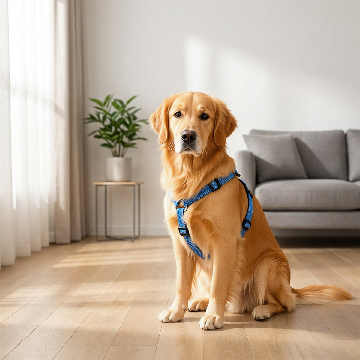 A2Z Dog Collar Harness And Lead Set Reflective Adjustable Walking Set