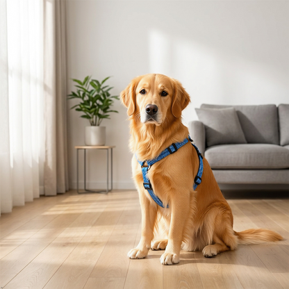 A2Z Dog Collar Harness And Lead Set Reflective Adjustable Walking Set