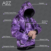 A2Z Mens Fleece Hoodie Pullover Hooded Sweatshirt Long sleeve S/M/L/XL/XXL/3XL/4XL