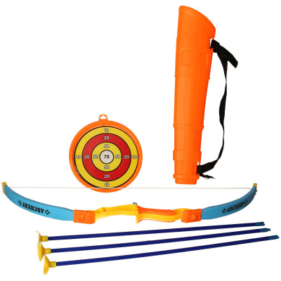 Kids Archery Set Bow & 3 Arrow Sets Outdoor Quiver Target Practice Shooting Set