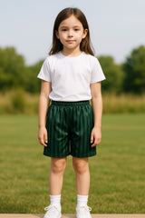 Kids Girls Boys Shadow Stripe PE Shorts Sports Football Gym School Short 2-13