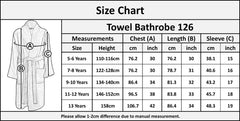 A2Z 4 Kids Girls Boys Towel Bathrobe Shawl Collar Soft for Age 5-13 Years