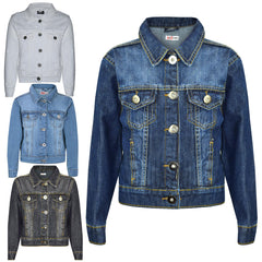 Kids Girls Jackets Denim Style Fashion Jean Jacket Coat New Age 3-13 Years
