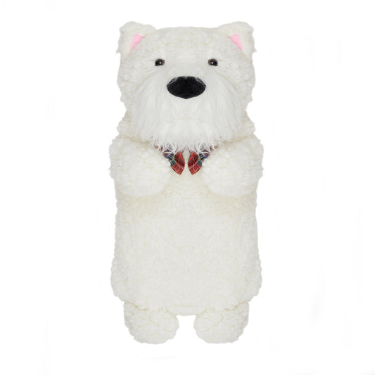 A2Z Hot Water Bottles 3D Animal Scotty Dog 750ML Cosy Fleece Cover Heat Therapy