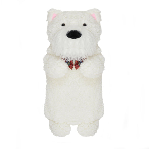 A2Z Hot Water Bottles 3D Animal Scotty Dog 750ML Cosy Fleece Cover Heat Therapy