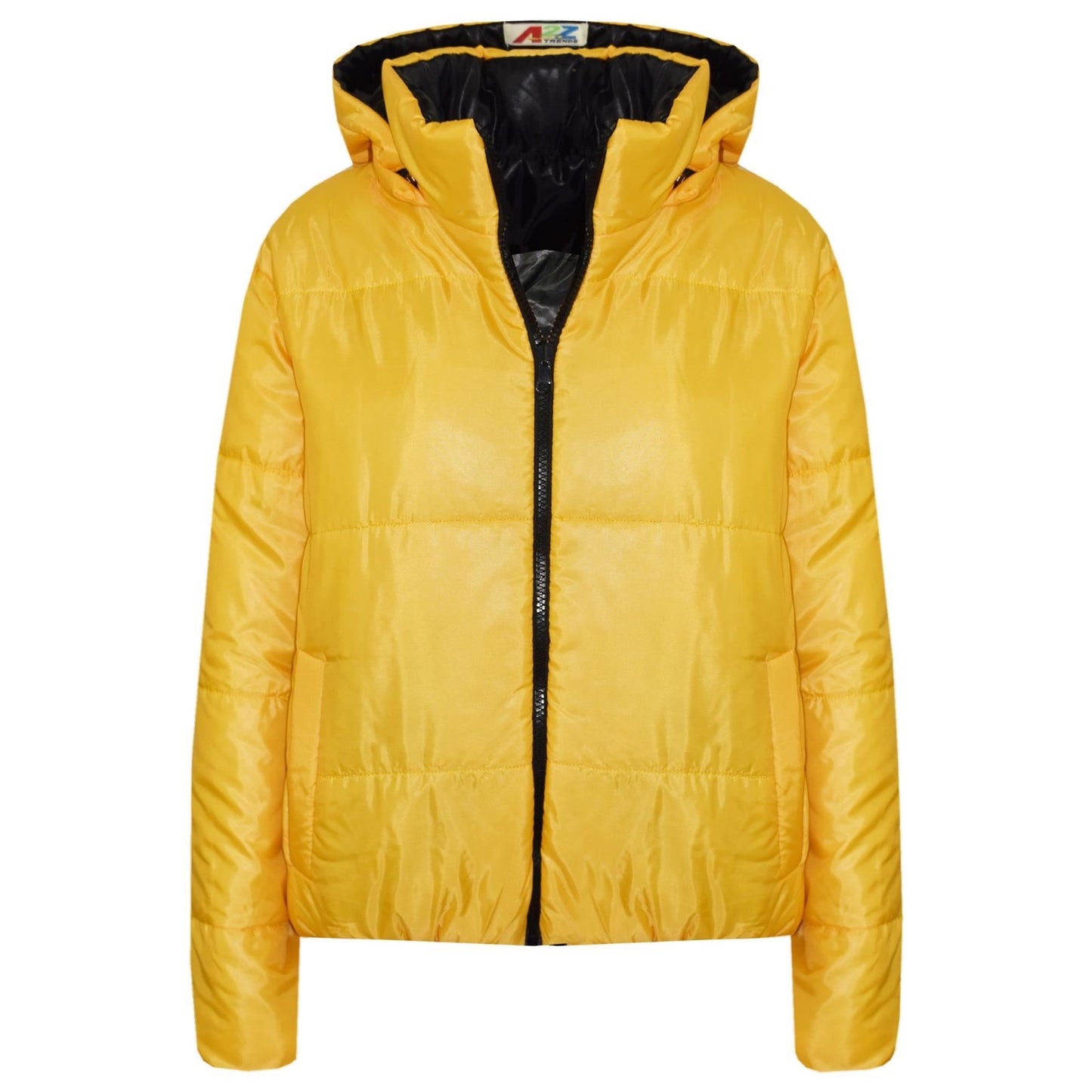 Girls Jackets Kids Reversible Cropped Hooded Padded Puffer Jacket Coat 5-13 Year